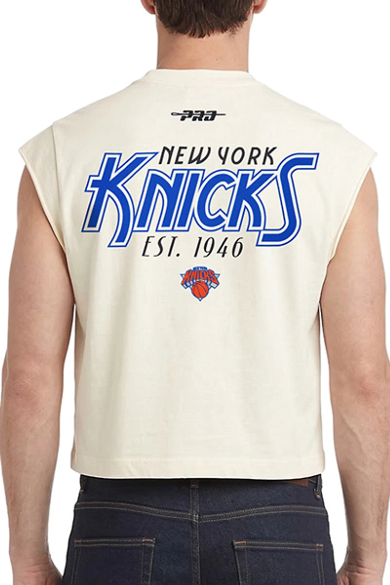 Pro Standard NBA New York Knicks Paradise Graphic Cutoff Muscle Tee