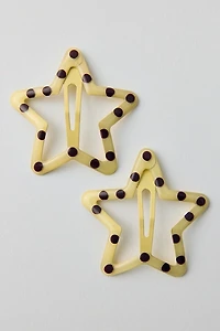 Large Star Snap Clips Set