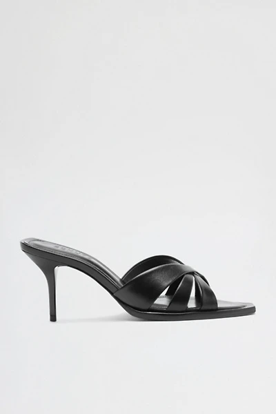 Schutz Keefa Leaf Mule Heeled Sandals