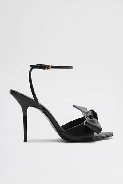 Schutz Elodie Buckle Strap Bow Heeled Sandals