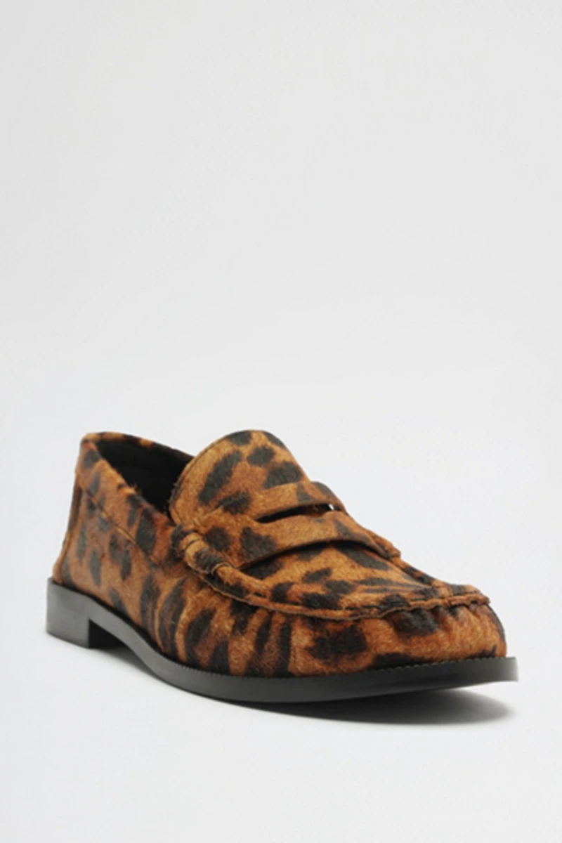 Schutz Tyche Animal Print Loafers