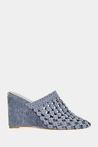 Azalea Wang Gwendolyn Knit Wedge Mule