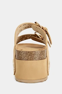 Azalea Wang Algedi Grommet Flatform Sandal
