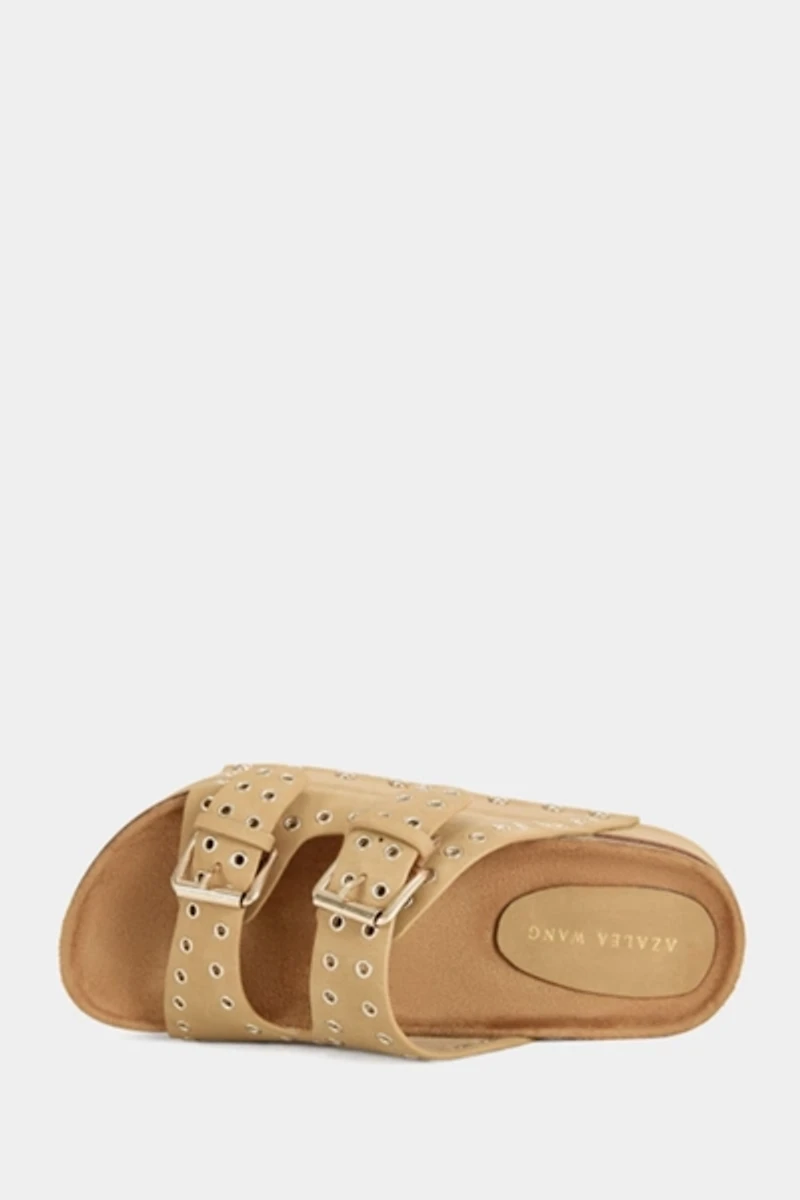 Azalea Wang Algedi Grommet Flatform Sandal
