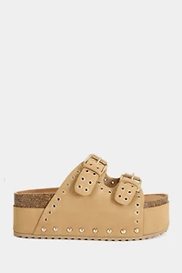 Azalea Wang Algedi Grommet Flatform Sandal