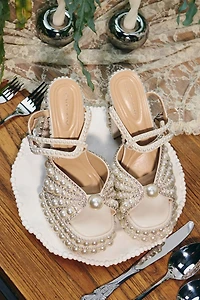 Azalea Wang Astrella Embellished Platform Heel