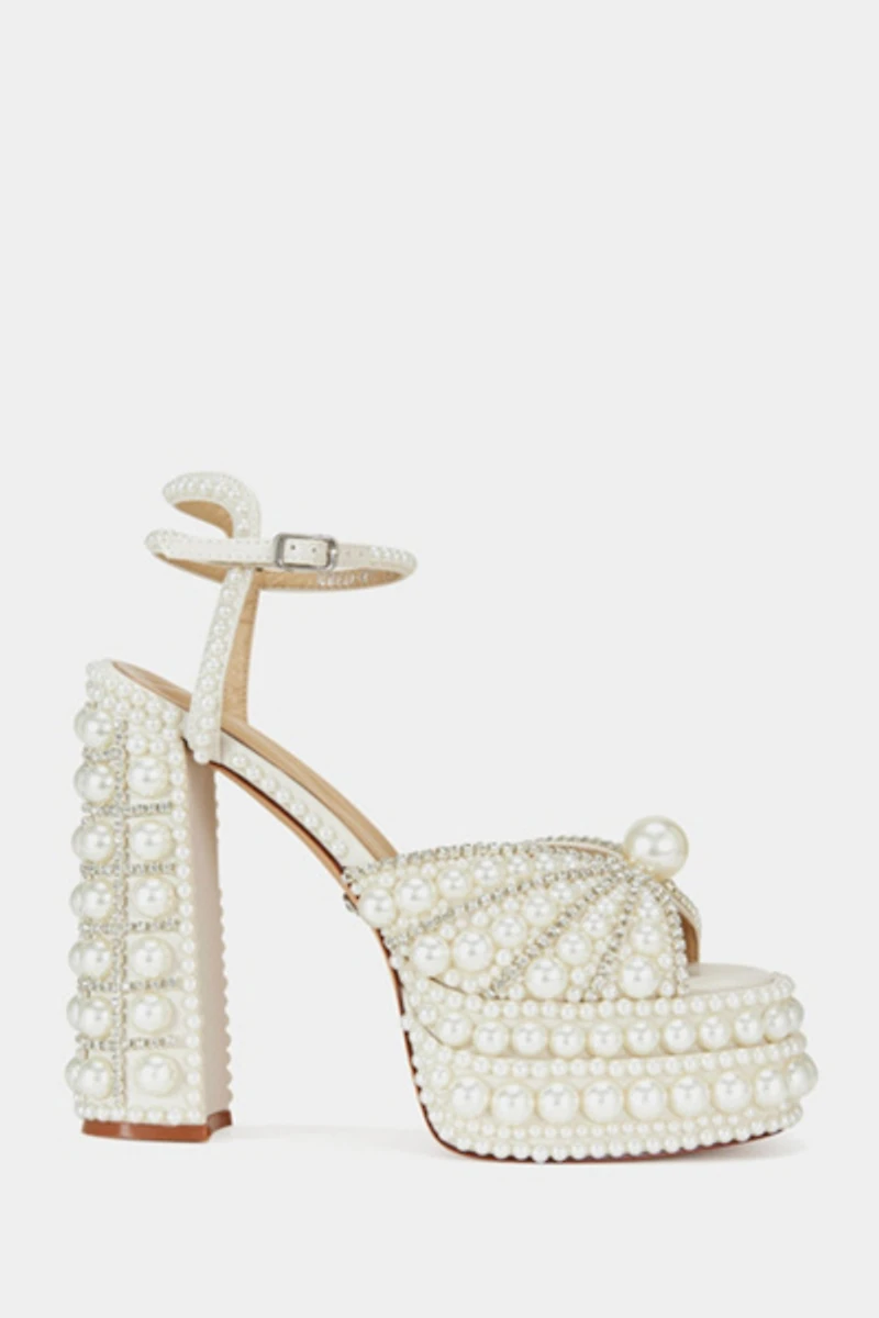Azalea Wang Astrella Embellished Platform Heel