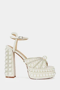Azalea Wang Astrella Embellished Platform Heel