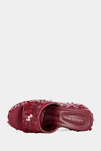 Azalea Wang Betsey Platform Sequin Wedge Sandal