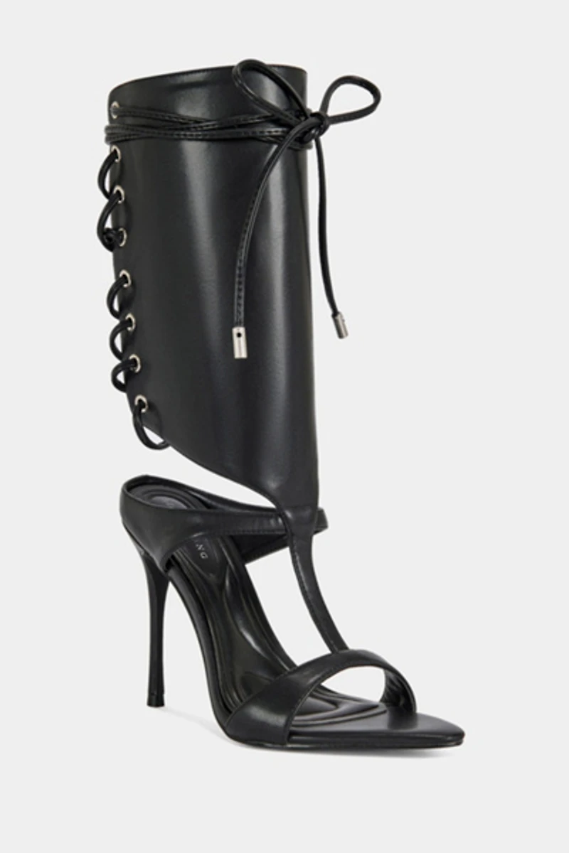 Azalea Wang Bohdi Lace-Up Stiletto Heel
