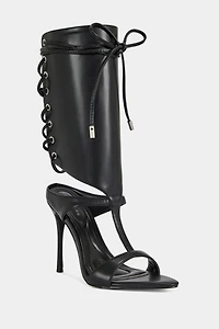 Azalea Wang Bohdi Lace-Up Stiletto Heel