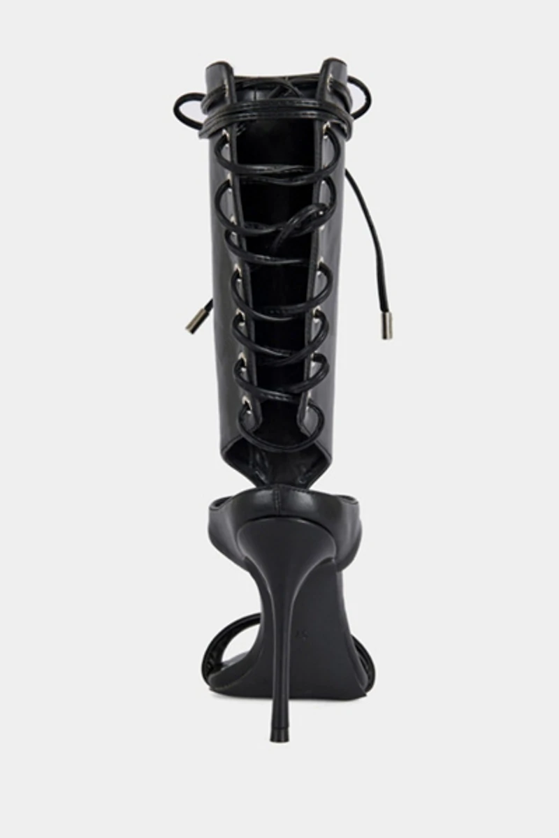 Azalea Wang Bohdi Lace-Up Stiletto Heel