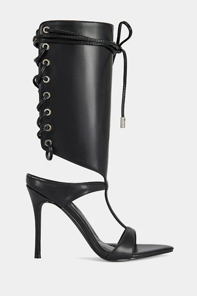 Azalea Wang Bohdi Lace-Up Stiletto Heel