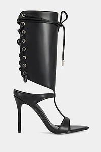 Azalea Wang Bohdi Lace-Up Stiletto Heel