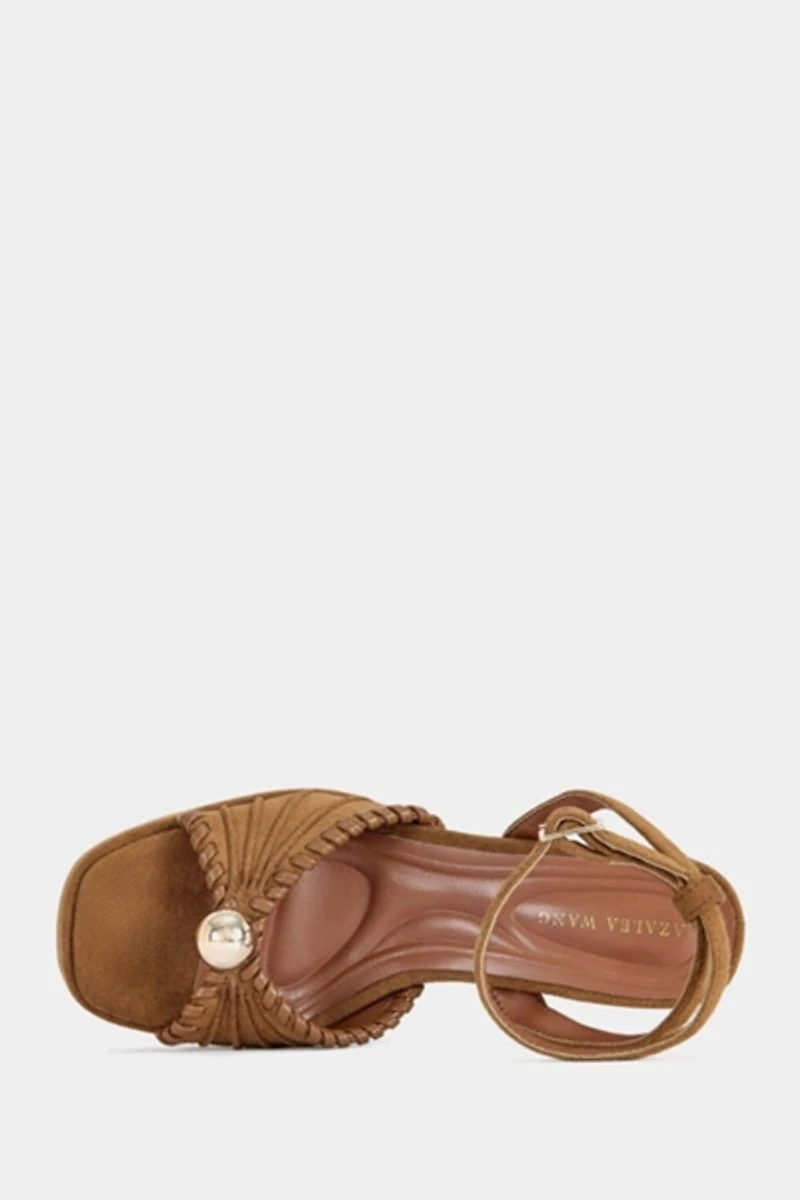 Azalea Wang Cael Block Suede Platform Heel