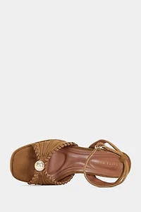 Azalea Wang Cael Block Suede Platform Heel