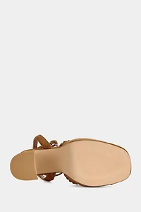Azalea Wang Cael Block Suede Platform Heel