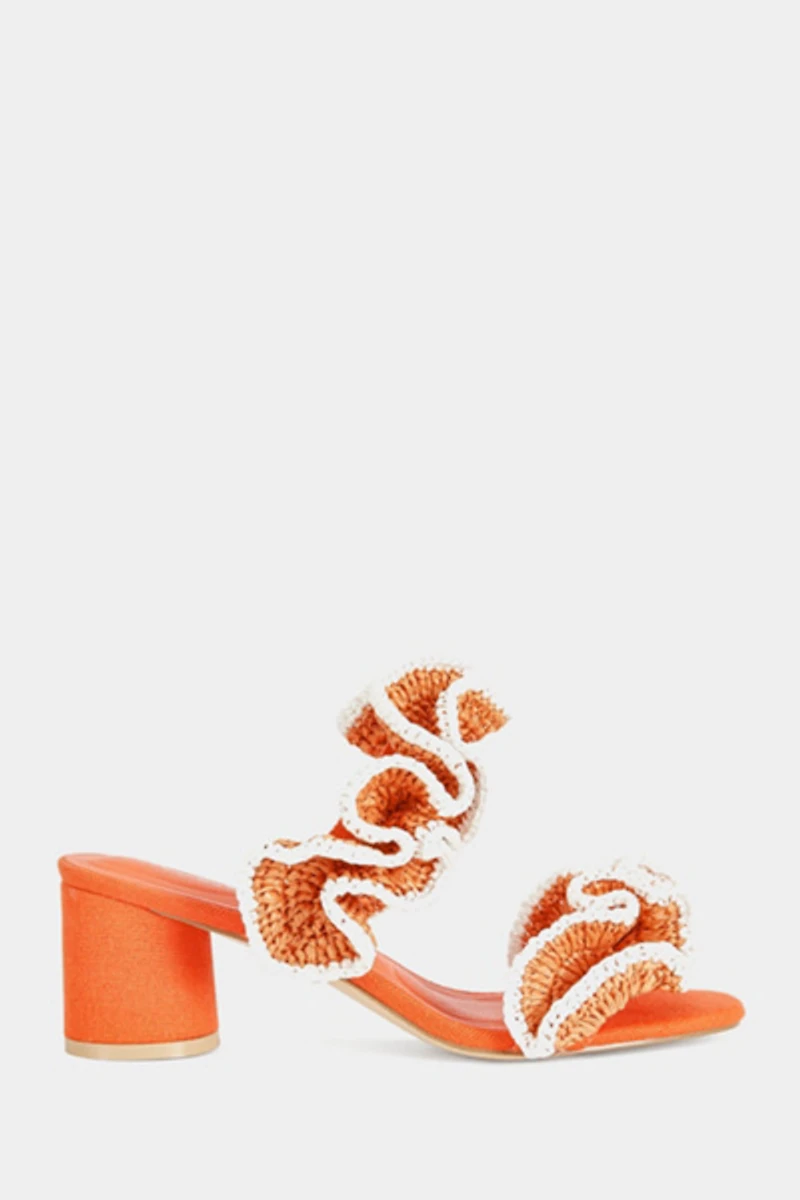 Azalea Wang Chahna Block Sandal Heel