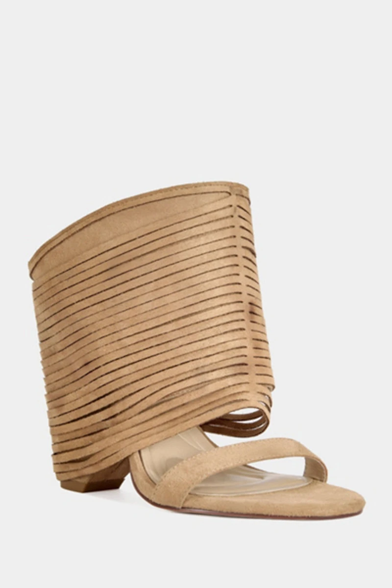 Azalea Wang Dreia Block Sandal Heel