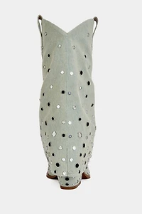 Azalea Wang Jaimy Grommet Western Bootie