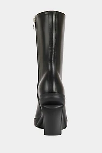 Azalea Wang Nolia Wedge Peep-Toe Bootie