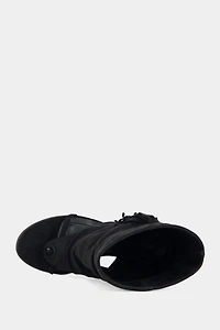 Azalea Wang Paco Fringe Peep-Toe Bootie