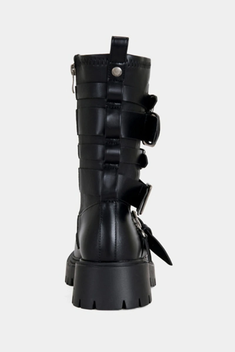 Azalea Wang Spridy Buckled Combat Bootie