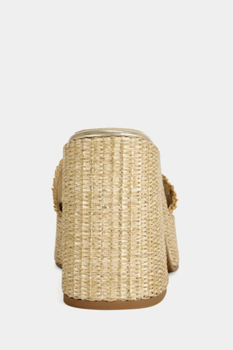 Azalea Wang Aniket Wicker Platform Sandal