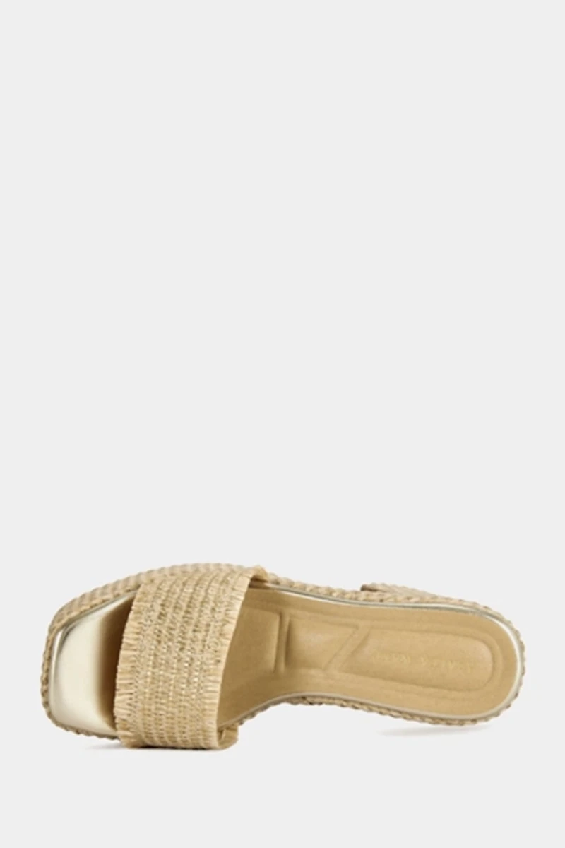 Azalea Wang Aniket Wicker Platform Sandal
