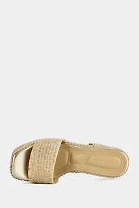 Azalea Wang Aniket Wicker Platform Sandal