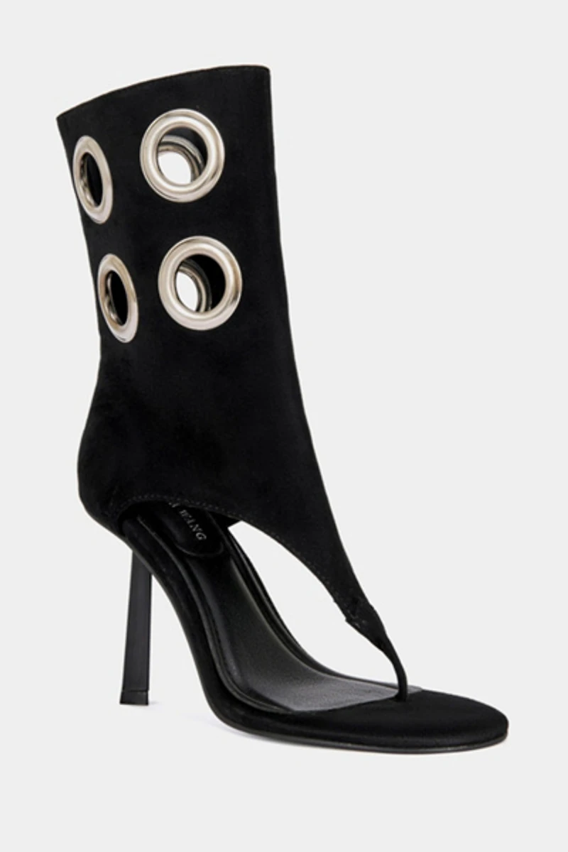 Azalea Wang Baina Stiletto Bootie Heel