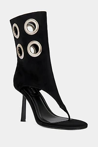 Azalea Wang Baina Stiletto Bootie Heel