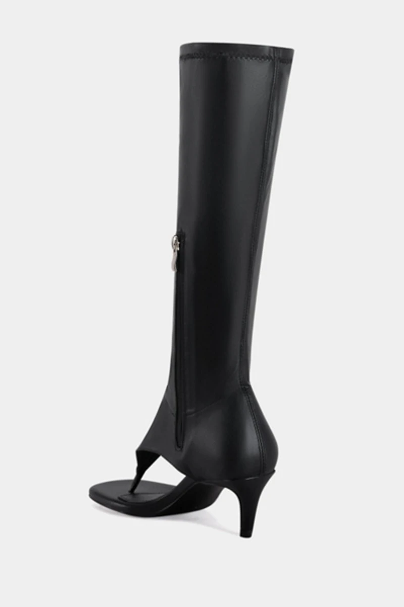 Azalea Wang Cecile Stiletto Sandal Boot Heel