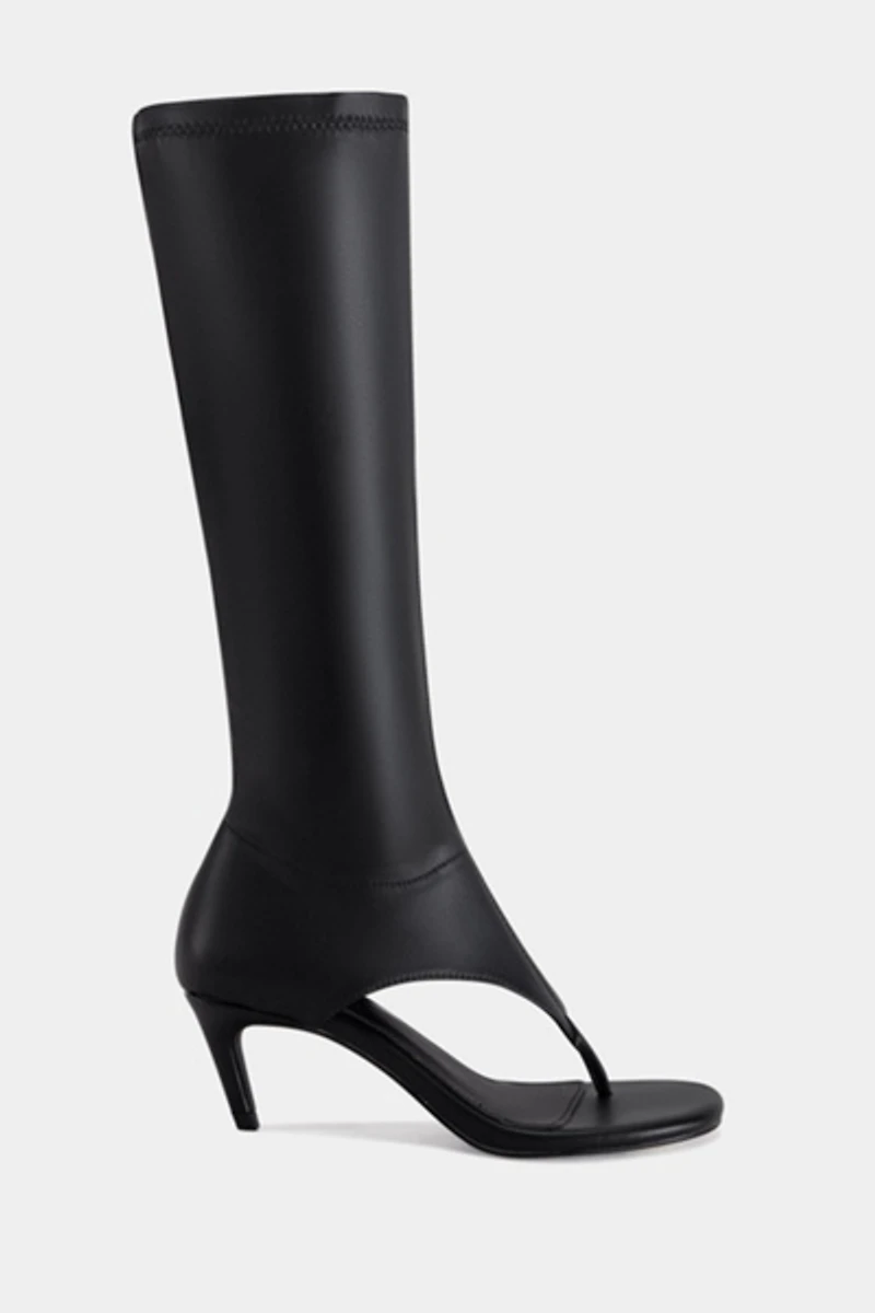 Azalea Wang Cecile Stiletto Sandal Boot Heel