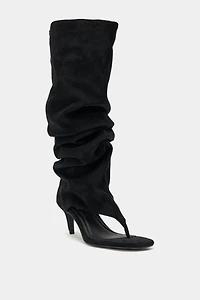 Azalea Wang Chandi Slouchy Stiletto Sandal Boot
