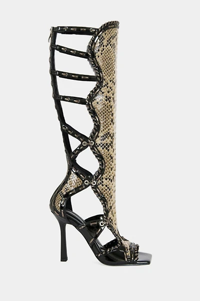 Azalea Wang Indranihigh Gladiator Stiletto Sandal Boot