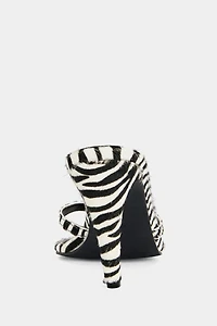 Azalea Wang Lewis Zebra Calf Hair Stiletto Heel