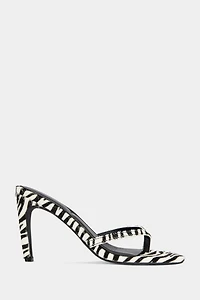 Azalea Wang Lewis Zebra Calf Hair Stiletto Heel