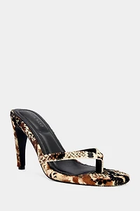 Azalea Wang Lewis Zebra Calf Hair Stiletto Heel