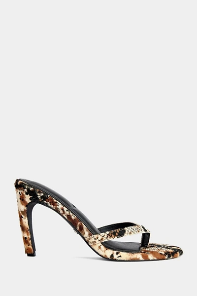 Azalea Wang Lewis Zebra Calf Hair Stiletto Heel