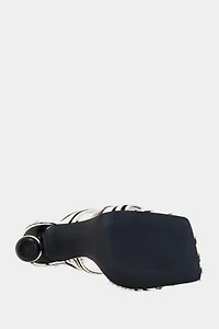 Azalea Wang Ophiel Zebra Calf Hair Stiletto Heel