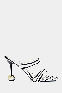 Azalea Wang Ophiel Zebra Calf Hair Stiletto Heel