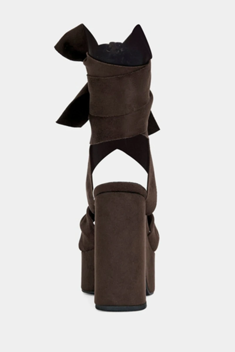 Azalea Wang Saki Platform Wrap-Around Heel