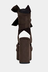 Azalea Wang Saki Platform Wrap-Around Heel