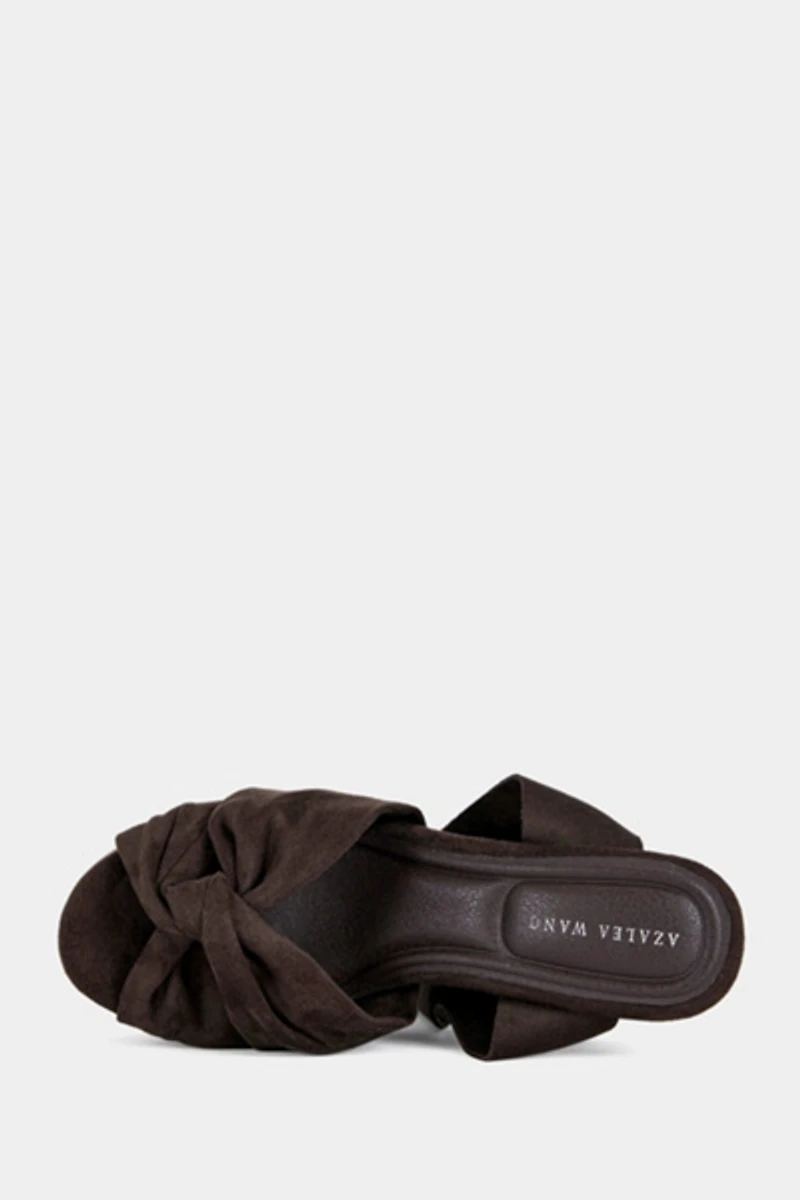 Azalea Wang Saki Platform Wrap-Around Heel