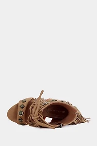 Azalea Wang Salgado Fringe Stiletto Gladiator Heel