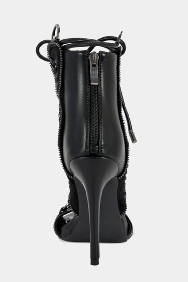 Azalea Wang Shainia Gladiator Sandal Bootie Heel