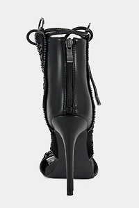 Azalea Wang Shainia Gladiator Sandal Bootie Heel
