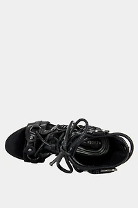 Azalea Wang Shainia Gladiator Sandal Bootie Heel