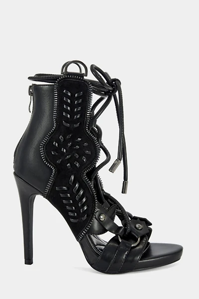 Azalea Wang Shainia Gladiator Sandal Bootie Heel